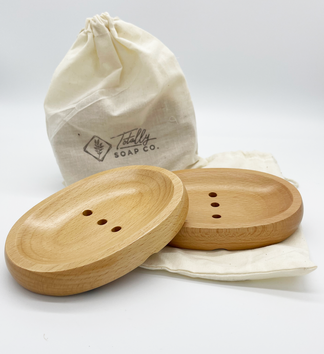 Bamboo Soap Dish - Totally Soap Co.